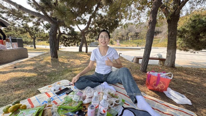 A picnic shared with friends